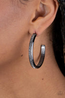 Flash Freeze - Black Earrings Paparazzi