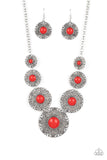 Garden Glade - Red Necklace Paparazzi
