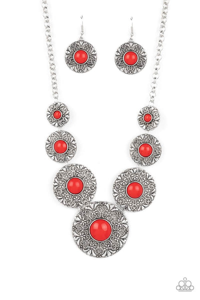 Garden Glade - Red Necklace Paparazzi