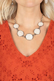 Santa Fe Flats - White Necklace Paparazzi