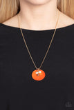 Beach House Harmony - Orange Necklace Paparazzi (#856)