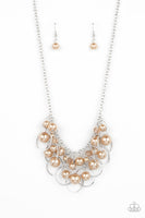 Ballroom Bliss - Brown Necklace Paparazzi