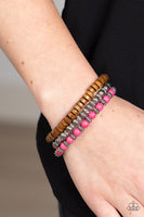 ESCAPADE Route - Pink Bracelet Paparazzi