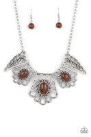 Glimmering Groves - Brown Necklace Paparazzi