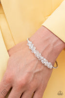 BAUBLY Personality - White Bracelet Paparazzi