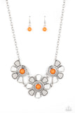 Aquatic Garden - Orange Necklace Paparazzi