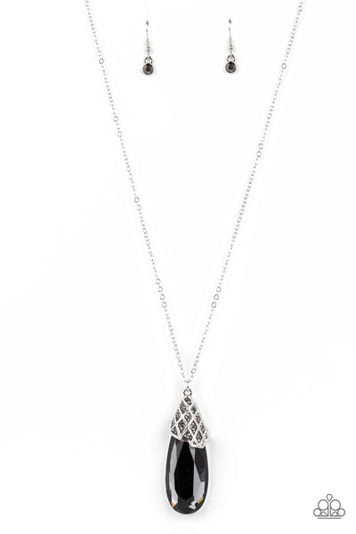 Dibs on the Dazzle - Silver Necklace Paparazzi