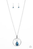 Swinging Shimmer - Blue Necklace Paparazzi