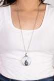 Swinging Shimmer - Blue Necklace Paparazzi