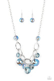 Rhinestone River - Blue Necklace Paparazzi