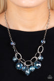 Rhinestone River - Blue Necklace Paparazzi