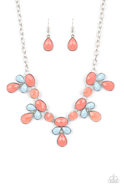 Midsummer Meadow - Orange Necklace Paparazzi