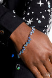 Flatter Yourself - Blue Bracelet Paparazzi