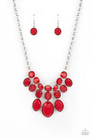 Delectable Daydream - Red Necklace Paparazzi (#857)