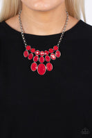 Delectable Daydream - Red Necklace Paparazzi (#857)