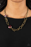 Celestially Celtic - Brass Neckalce Paparazzi (#859)