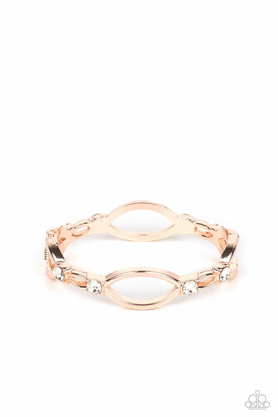 Interwoven Illusion - Rose Gold Bracelet Paparazzi