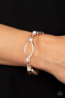 Interwoven Illusion - Rose Gold Bracelet Paparazzi