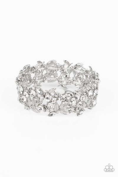 Feathered Finesse -White Bracelet Paparazzi