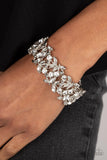 Feathered Finesse -White Bracelet Paparazzi