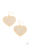 Romantic Reign - Gold Earrings Paparazzi