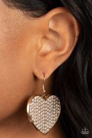 Romantic Reign - Gold Earrings Paparazzi