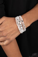 Clustered Constellations - White Bracelet Paparazzi