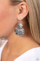 Monochromatic Charisma - Silver Earrings Paparazzi