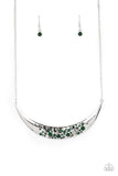 Bejeweled Baroness - Green Necklace Paparazzi