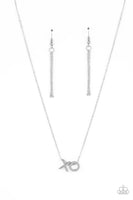 Hugs and Kisses - Silver Necklace Paparazzi