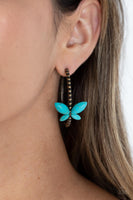 Bohemian Butterfly - Brass Earrings Paparazzi