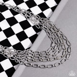 House of CHAIN - Silver Necklace Paparazzi (#858)