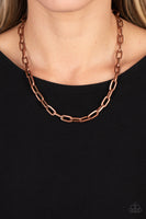 Boston Backdrop - Copper Necklace Paparazzi (#856)