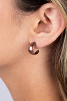 Burnished Beauty - Copper Earrings Paparazzi