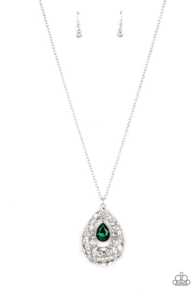 Glitz and GLOW - Green Necklace Paparazzi