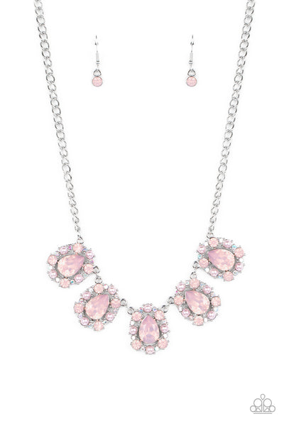 Pearly Pond - Pink Necklace Paparazzi