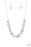 Polished Parade - Green Necklace Paparazzi