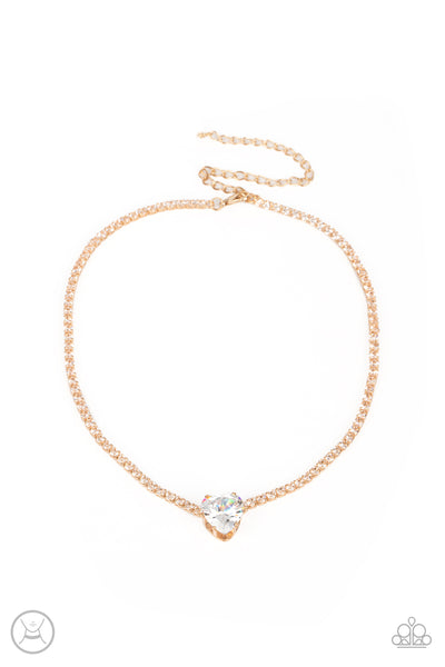 Flirty Fiancé - Gold Heart Necklace