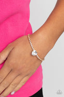 Bedazzled Beauty - Gold Heart Bracelet