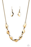 Raw Rapture - Brass Necklace Paparazzi