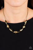 Raw Rapture - Brass Necklace Paparazzi