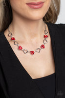 Contemporary Cupid - Red Necklace Paparazzi
