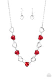 Contemporary Cupid - Red Necklace Paparazzi