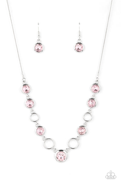 Elegantly Elite - Pink Necklace Paparazzi