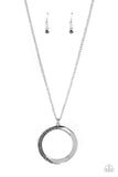 Encrusted Elegance - Silver Necklace Paparazzi