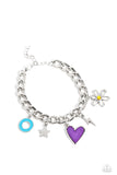 Turn Up the Charm - Purple Bracelet Paparazzi