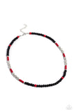 Volcanic Valiance - Red Urban Necklace Paparazzi