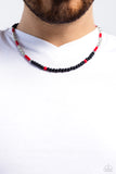 Volcanic Valiance - Red Urban Necklace Paparazzi