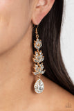 Water Lily Whimsy - Gold Earrings Paparazzi