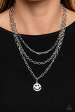 Winking Wanderer - Silver Necklace Paparazzi